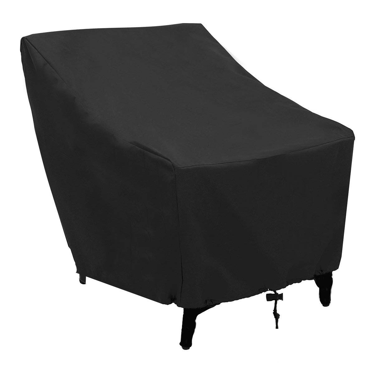 UCARE Outdoor Waterproof Patio Chair Cover Lounge Deep Seat Cover and Lawn Patio Furniture Sofa Cover Fit for All Weather Black 27”L*31”W*40”H