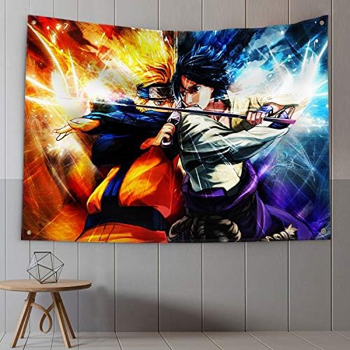 Shaboo Prints Naruto Flag Anime Manga Flag Poster UV Resistance Fading & Durable Man Cave Wall