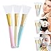Gracefulvara 1 Pcs Face Mask Brush, Silicone Makeup Cosmetic Brush Random Color