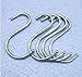 10x Stainless S Hooks Kitchen Pot Pan Hanger Clothes Storage Rack (L)
