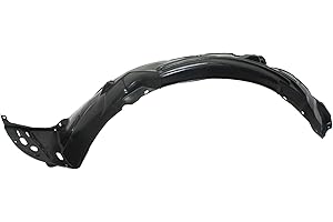 Evan Fischer Front, Driver Side Fender Liner Compatible with 2013-2015 Honda Accord Vacuum Form, Sedan
