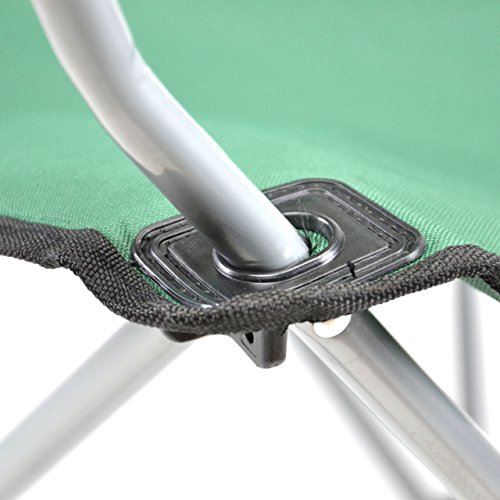 Divero 2er Set Camping Stuhl Faltstuhl Angelstuhl Kopfkissen Getränke robust bis 130 kg – Bild 8