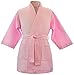 Kids Waffle Kimono Spa Party Robe Pink S/M