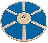 ProFitness Wooden Balance Board (15.5-inch by 3.1-inch) - Exercise, Fitness and Physical Therapy - Non-Slip Safety Top - Tone Muscles, Strengthen Core and Injury Rehab