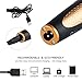 Nose Hair Trimmer, Water Resistant Electric Nose and Ear Trimmer with Stainless Steel Cutting Blades Battery Powered Cleaning Tool for Men in Black (4-in-1 Golden)