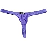 Gregg Homme Men's Nude 8 Way Hyperstretch Thong, 122804, Purple, XL