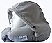 Lights Out - The First Block Out The World Travel Pillow - (Gray) with Hoodie, Full Face Coverage and Contour Neck Support. Perfect Travel Pillow for Sleeping in Car, Airplane, Bus or Train.