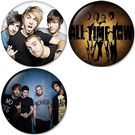 All Time Low #1 Pinback Buttons Badges/Pin 1.25 Inch (32mm) Set of 3 New