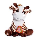 My Baby's Heartbeat Bear -Giraffe Stuffed Animal w/ 20 sec Voice Recorder - Giraffe
