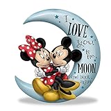 Disney Mickey Mouse and Minnie Mouse I Love You To The Moon And Back Figurine by The Hamilton Collection