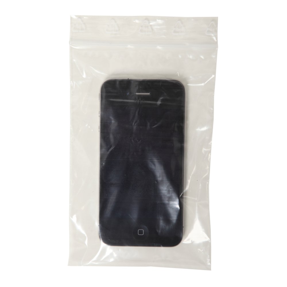 1000 Grip Seal Bags Clear 100 x 150 mm