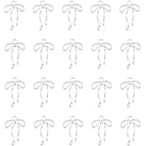 DICOSMETIC 100Pcs Bow Charms Bulk Alloy Bowknot Charms Bow Tie Charm Metal Bowknot Pendant Cute Bowtie Pendants for DIY Craft Earring Bracelet Necklace Jewelry Making