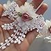 1 Yard 3D Chiffon Flower Lace Trim Ribbon Tasseled Fringed Edge 85mm Width Vintage White Edging Trimming Fabric Embroidered Applique for Sewing Craft Wedding Bridal Dress Clothes Socks DIY By the Yard