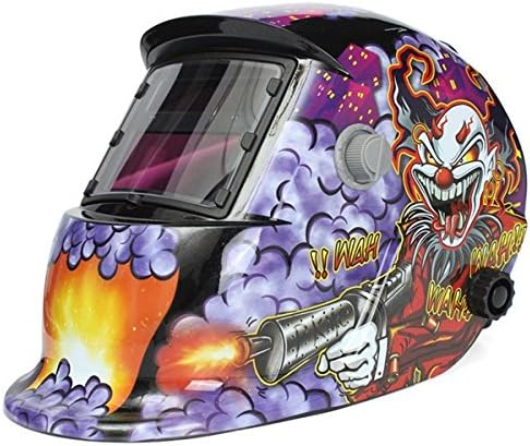 WELDTOOLS Welding Helmet Auto Darkening Solar Powered Weld/Grind Selectable Mask Protector for Arc Tig Mig Grinding Plasma Cutting
