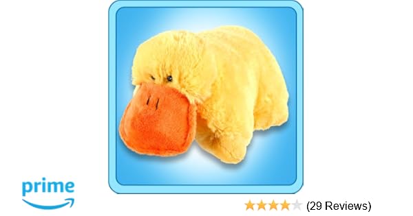 Authentic Pillow Pet Puffy Duck Blanket Plush Toy Gift Stuffed