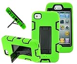 MagicSky iPhone 4s case, iPhone 4 case, Robot Series Hybrid Armor Defender Case Cover with Kickstand for Apple iPhone 4/4S - Green