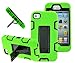 MagicSky iPhone 4s case, iPhone 4 case, Robot Series Hybrid Armor Defender Case Cover with Kickstand for Apple iPhone 4/4S - Green primary