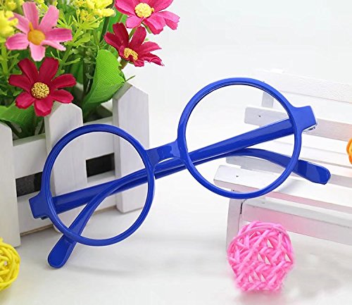 blue round eyeglasses
