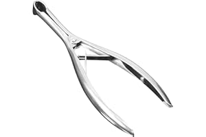 LUMINFLY Stainless Steel Ear Speculum with Locking Screw, Ergonomic Handle for Accurate Ent Examinations
