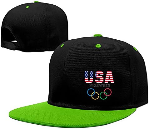 TOPNN Hip-pop Competitive Gymnastics Baseball Caps KellyGreen