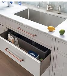 Goo-Ki Brushed Copper Cabinet Pulls with 7.6''Hole