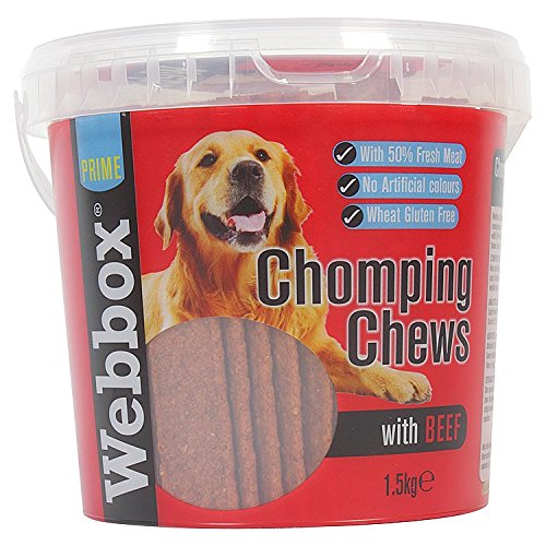 Webbox Chomping Chews Webbox Chomping Chews Beef Tub Dog Treats