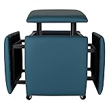 LUGSHIREE 5 in 1 Nesting Ottoman Cube