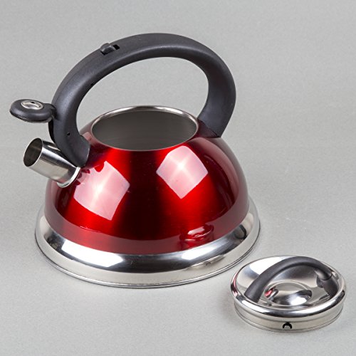 Creative Home Alexa 3.0 Quart Stainless Steel Whistling Tea Kettle Fast