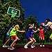 Demlor Basketball Rim Net Outdoor Sports Glow in The Dark Nylon Basketball Hoop Net All Weather Thick Standard Basketball Net Replacement