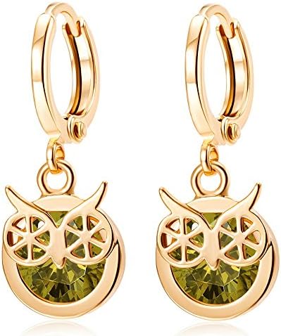 Womens Vintage Bohemian Antique Hollow Out Large Flower Long Dangle Ear Stud Earrings Retro Style Silver Gold (Green)