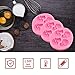 Chocolate Candy Molds - Halloween Skulls Fondant Mold for Cake Decoration Set of 3