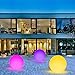 Glow Party Decorations LED Light Up Beach Ball 13 Colors Changing with Remote Controller, Great Pool Party Garden Halloween Xmas Decoration 16 Inch