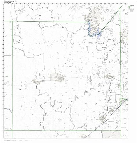 Medina Zip Code Map Medina County, Texas Tx Zip Code Map Not Laminated: Office Products - Amazon