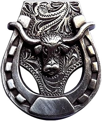 Horseshoe Sterling Plated Hand Rubbed Antique Finish Conchos