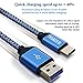 TITACUTE USB Type C Cable 1FT USB 3.0 to USB-C Cable Short Durable Nylon Braided Cord Rapid Data Sync Type C Charging Cable