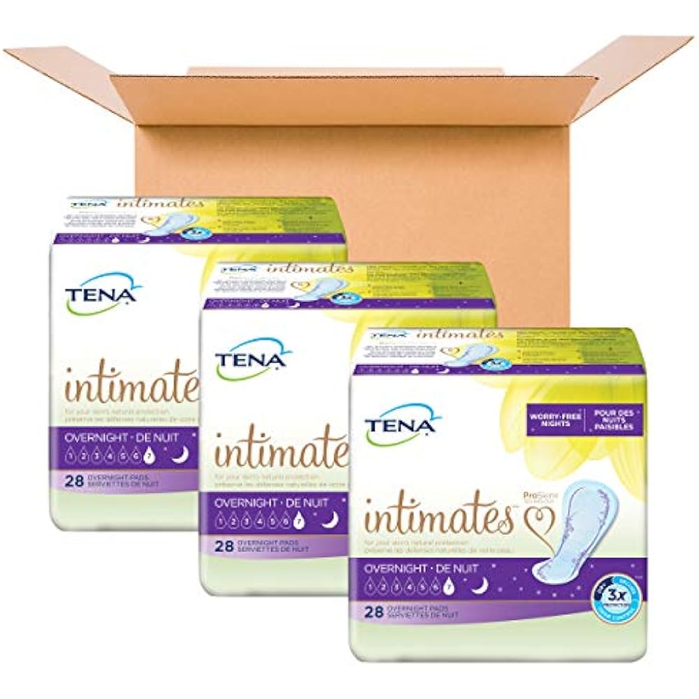 Tena Intimates Incontinence Pads/Bladder Control For Women, Overnight