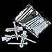 Dr.Fish Fishing Rod Racks 16.5 Inches 6 Rod Capacity Fishing Pole Holder Spinning Rod Baitcasting Rod Vertical Horizontal Wall Mount Ceiling Mount Garage