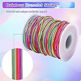 Alyvisun Rainbow Elastic String 1mm x 100m for Jewelry DIY Beads Bracelets view 4