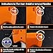 Molliy Clothes Tagging Gun Kit Price Tag Gun for Clothing(2 Pack) 5000 2 Inch Attachments and 10 Needles,Orange …