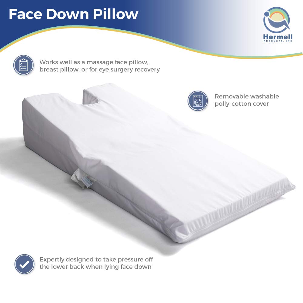 Buy Tycon Hermell Products Large Face Down Pillow White Online