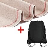 Premium Professional Bakers Extra Large Couche 35"x26" from France - Heavy Duty Proofing Cloth 100% Natural Flax Linen by Saint Germain Bakery