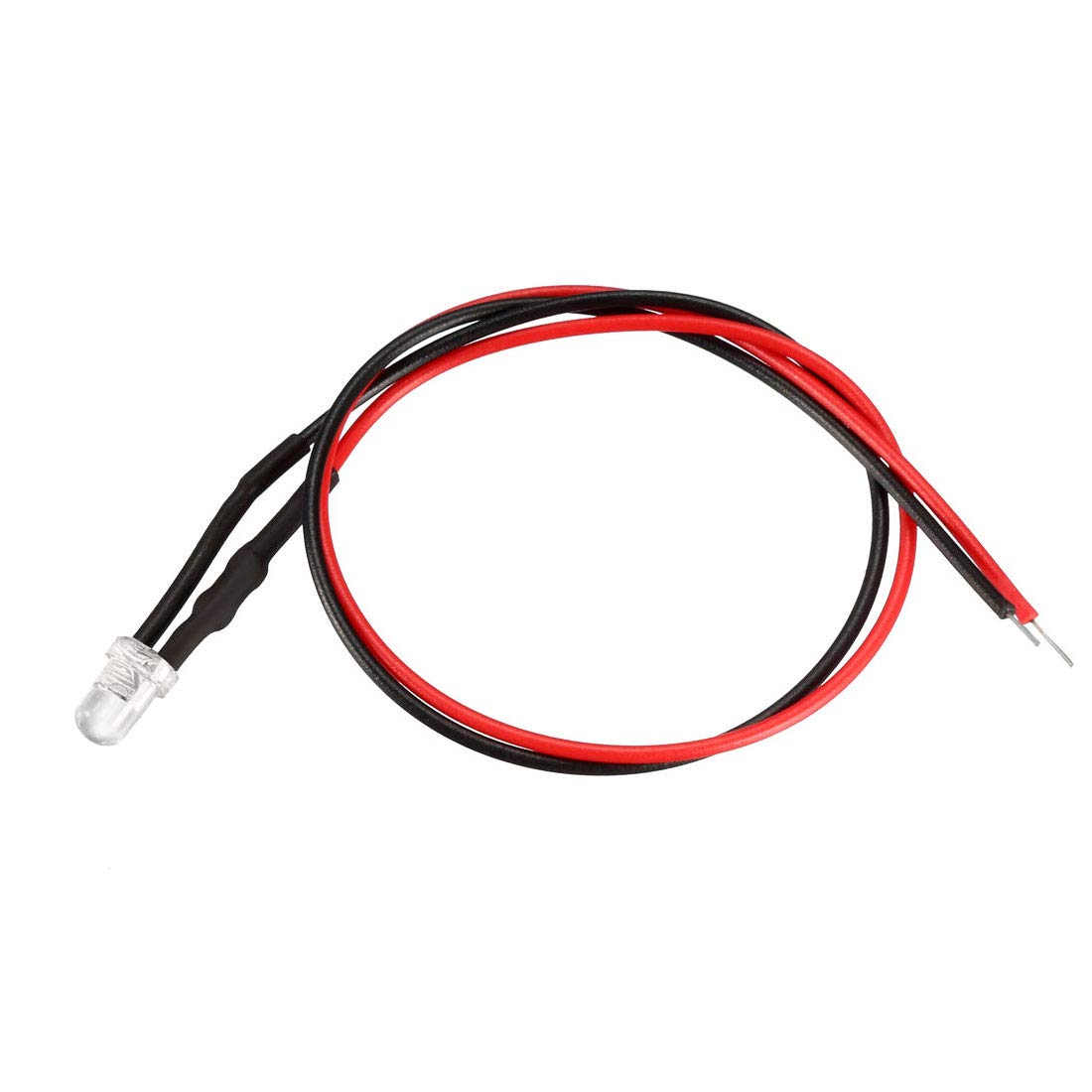 sourcing map 10Pcs 3mm Pre Wired LED, Green DC9-12V Clear Lens, Light Emitting Diodes - Image 4