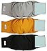 Wegreeco Washable Male Dog Belly Wrap - Pack of 3 - (Gold,Black,Grey,X-Small)