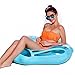 NAKORNO Inflatable Swim Rings, Shell Shape Swim Tube, Funny Pool Floats or Summer Outdoor Beach Toy for Adults Kids, Giant Pool Party Ring Vacation Swimming Circle 45 x 35 x 12inches (Blue)
