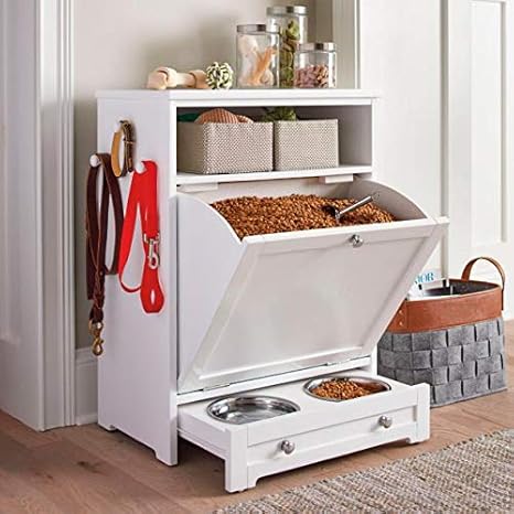 Pet Supplies Premium Deluxe Pet Feeding Station Food Storage