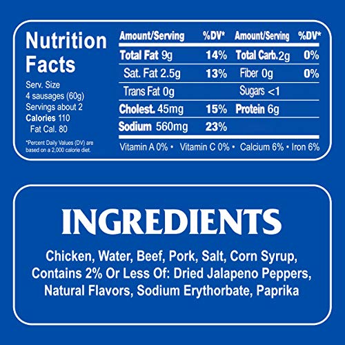 Armour Star Vienna Sausage, Jalapeno Flavored, Canned Sausage, 4.6 OZ (Pack of 24) Pricepulse