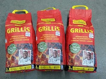 SWISSINNO Profagus Grillbrikett-3er Set à 3kg zum Grillen