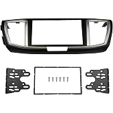 DKMUS Double Din Radio Stereo Dash Installation Mount Trim Kit Compatible with Honda Accord 2013-2017