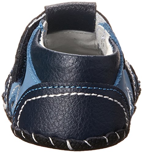 pediped Brody Originals Fisherman Sandal (Infant/Toddler),Navy/Light Blue,X-Small (0-6 months)