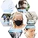 Hicdaw 10 Pcs Cotton Mouth Mask Black Anti Dust Face Mask for Men and Women (Black)